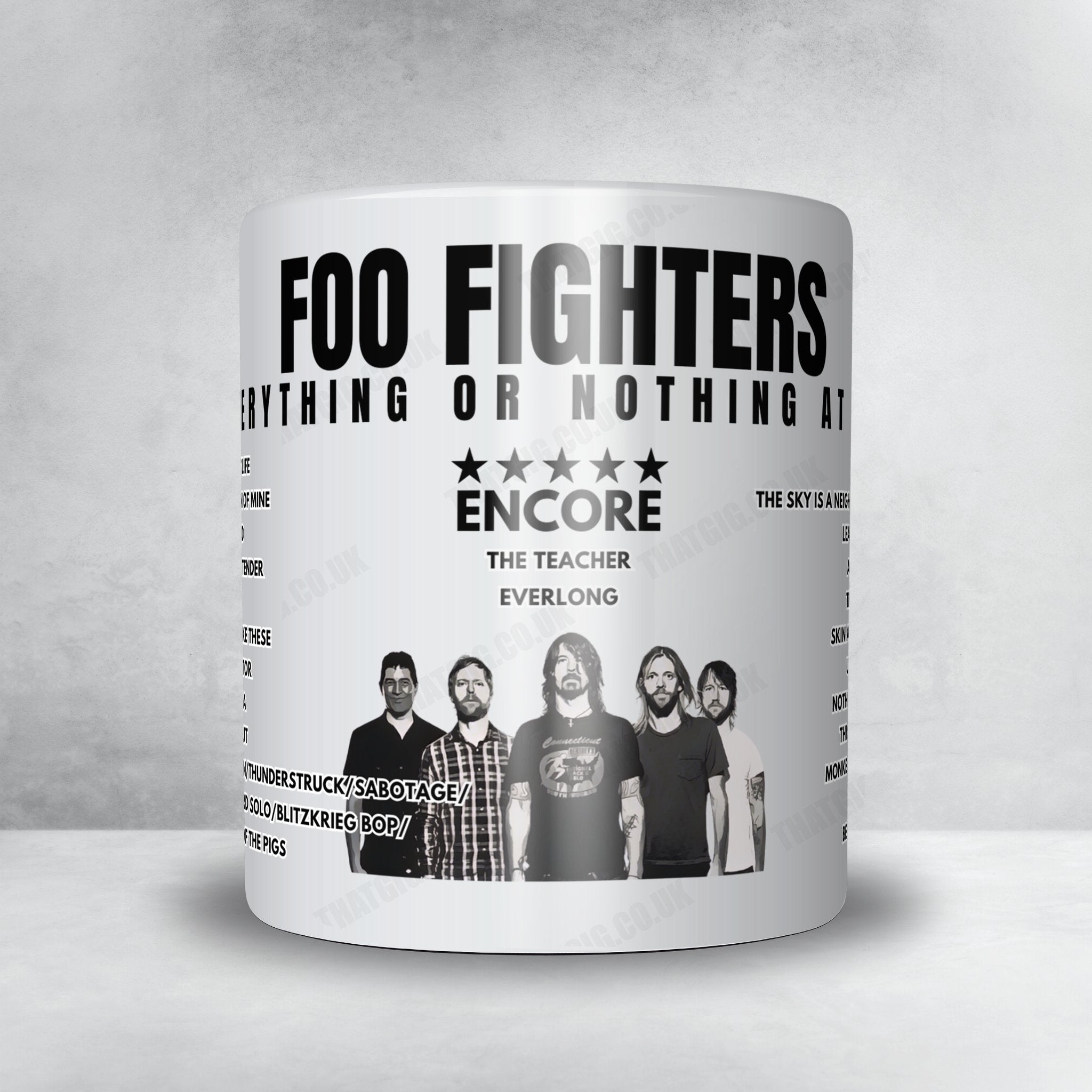 Foo Fighters Setlist Mug - Festivalpark, Werchter - July 7th, 2024