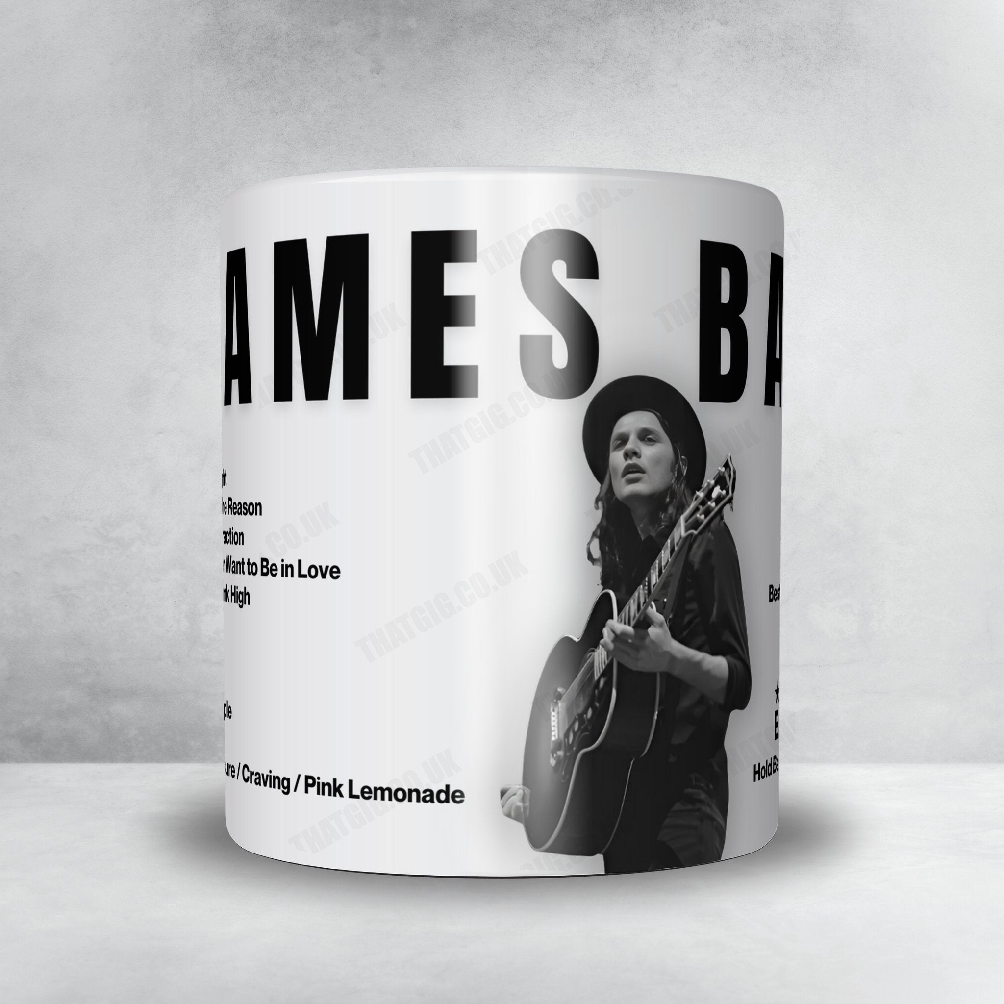 James Bay Setlist Mug - O2 Academy Leicester, Leicester - May 7th, 2022