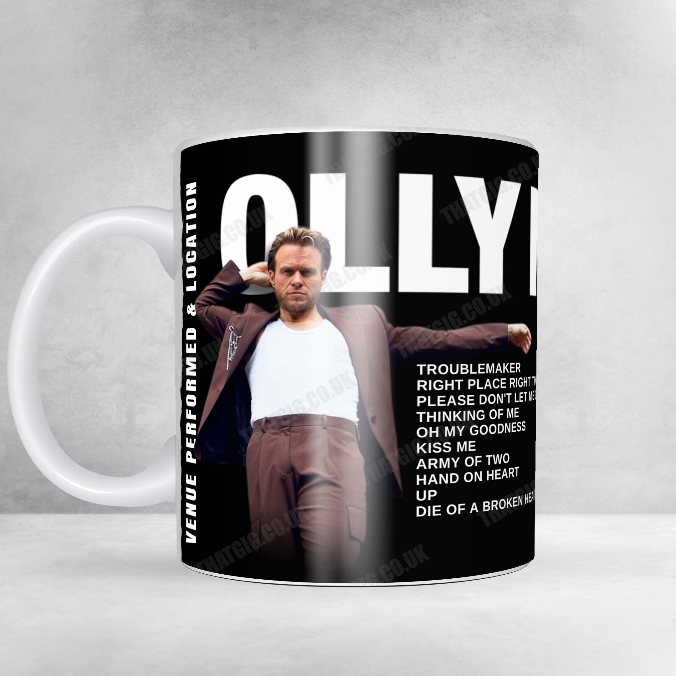 Olly Murs Setlist Mug - OVO Arena Wembley, London - May 18th, 2025