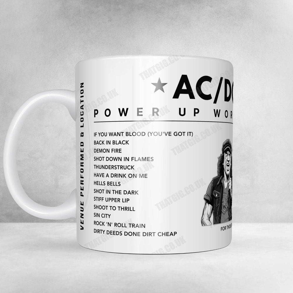 AC/DC Setlist Mug - ANZ Stadium, Sydney - February 18th, 2010