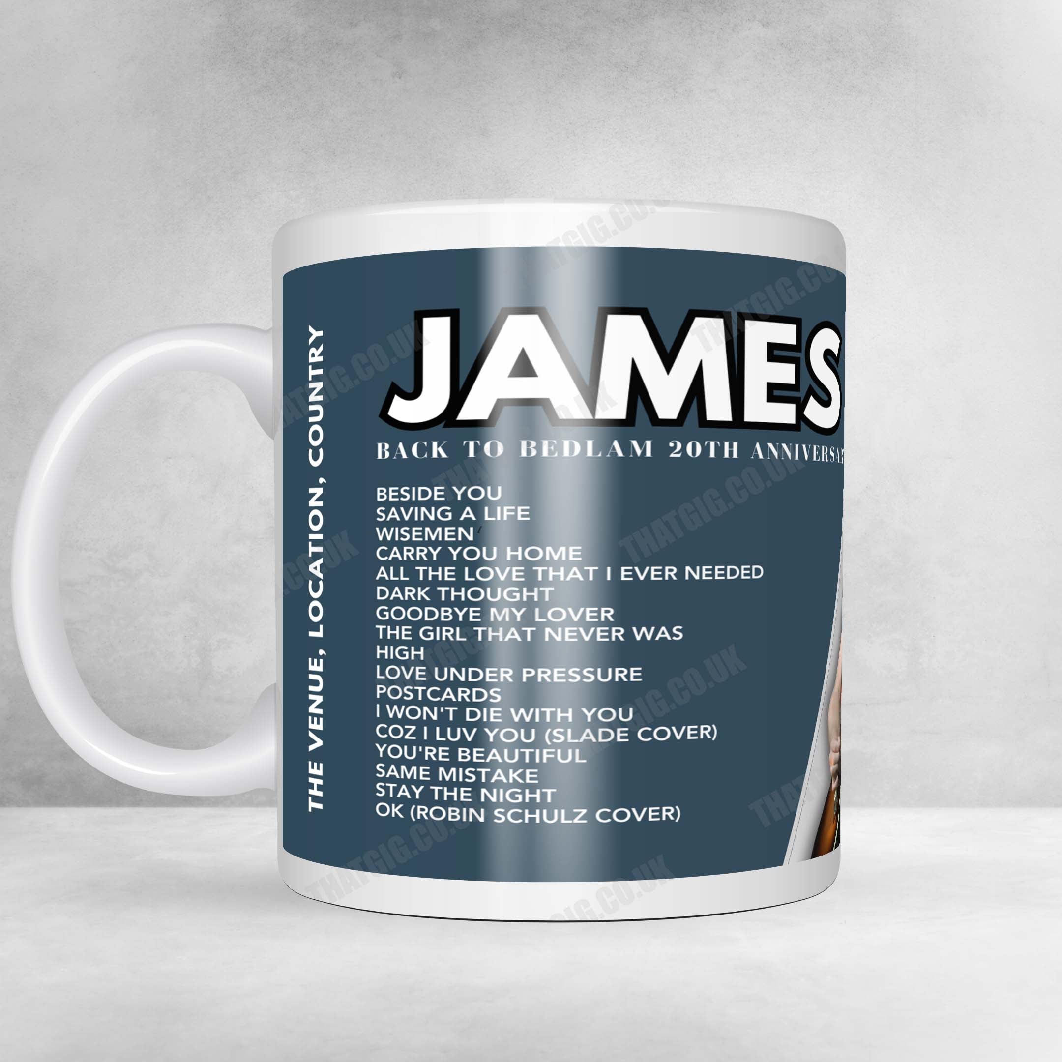 James Blunt Setlist Mug - Trui Son Fusteret, Palma de Mallorca - July 23rd, 2024