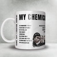 My Chemical Romance Setlist Mug - Stadium MK, Milton Keynes - May 22nd, 2022