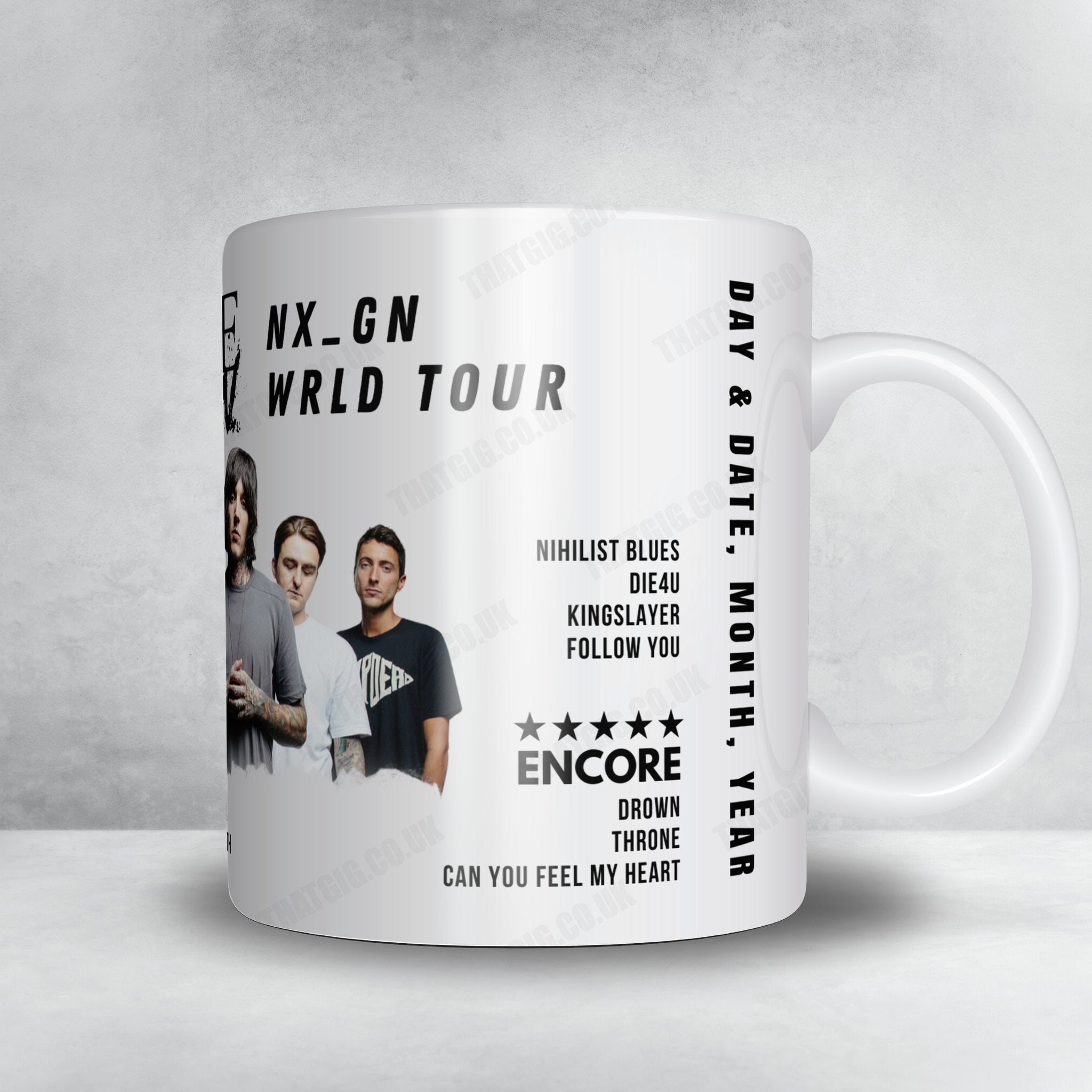 Bring Me the Horizon Setlist Mug - John Cain Arena, Melbourne - April 10th, 2024