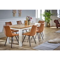 Bianco Solid Mango Wood White Dining Table 170Cm