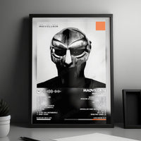 Madvillain "Madvillainy" Album Cover Poster - with Complete Tracklist
