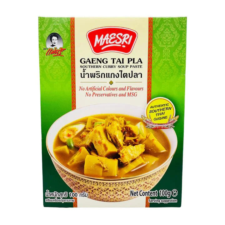 MAESRI Gaeng Tai Pla Southern Curry Soup Paste 100g