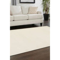 Maestro Solid Ivory Low-Pile Indoor Rug
