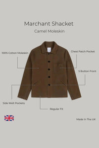 Marchant Jacket  - Camel Moleskin