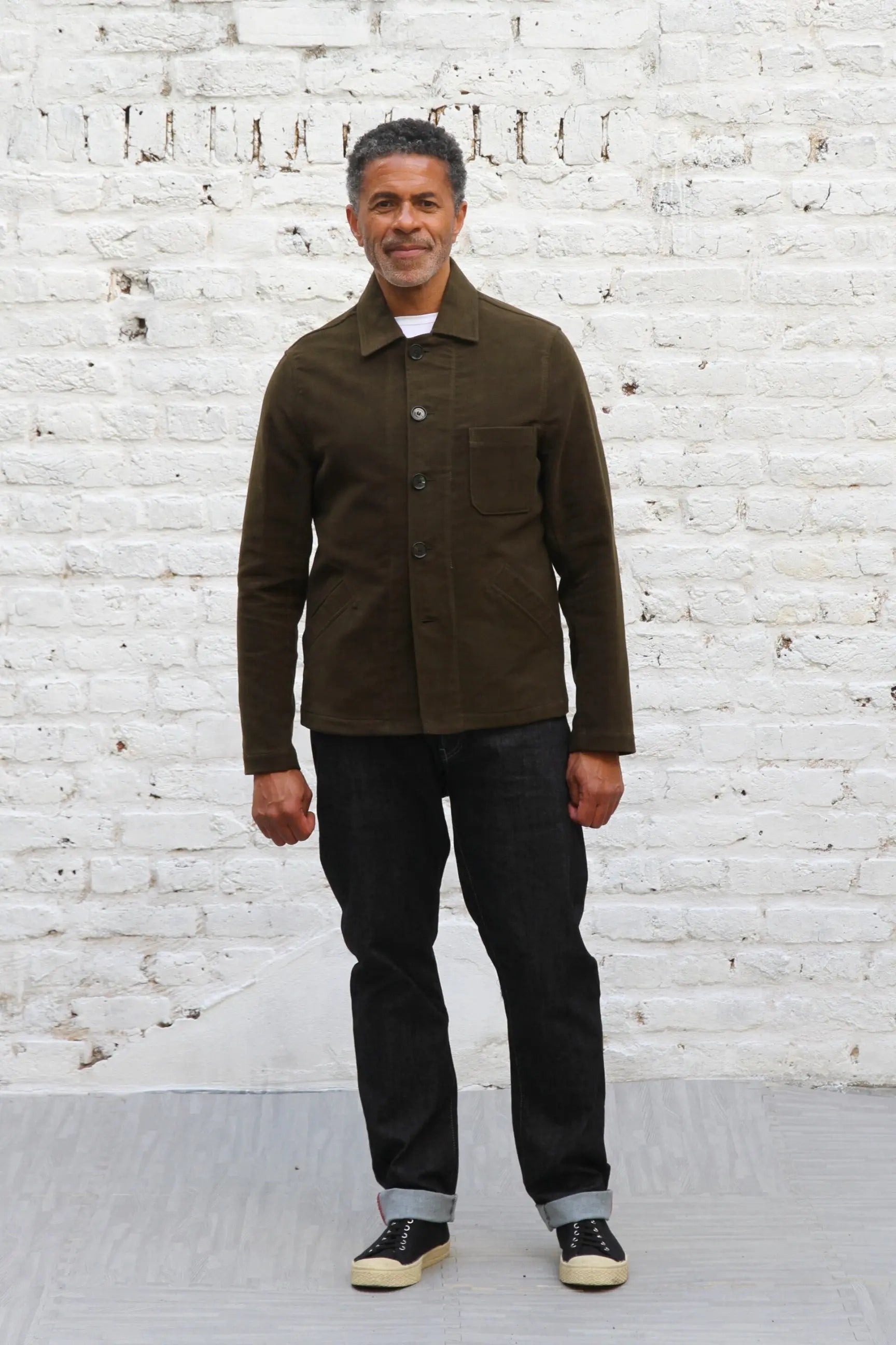 Marchant Jacket  - Olive Moleskin