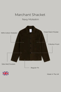 Marchant Jacket  - Olive Moleskin