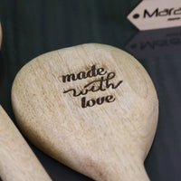 Marula Heart Wooden Spoons – Set of 2 Handcrafted Mango Wood Kitchen Essentials