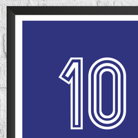 Michel Platini France Legend Stats Print