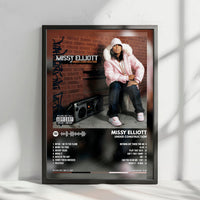 Missy Elliott "Under Construction" Album Cover Poster - with Complete Tracklist