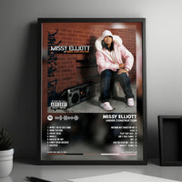 Missy Elliott "Under Construction" Album Cover Poster - with Complete Tracklist