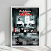Mobb Deep "Amerikaz Nightmare" Album Cover Poster - with Complete Tracklist