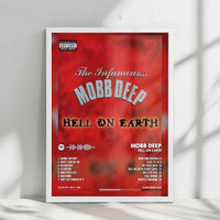 Mobb Deep "Hell on Earth" Album Cover Poster - with Complete Tracklist