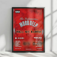 Mobb Deep "Hell on Earth" Album Cover Poster - with Complete Tracklist