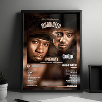 Mobb Deep "Infamy" Album Cover Poster - with Complete Tracklist