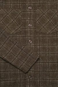 Bart Frame Overshirt - Mocha / Ecru