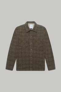 Bart Frame Overshirt - Mocha / Ecru