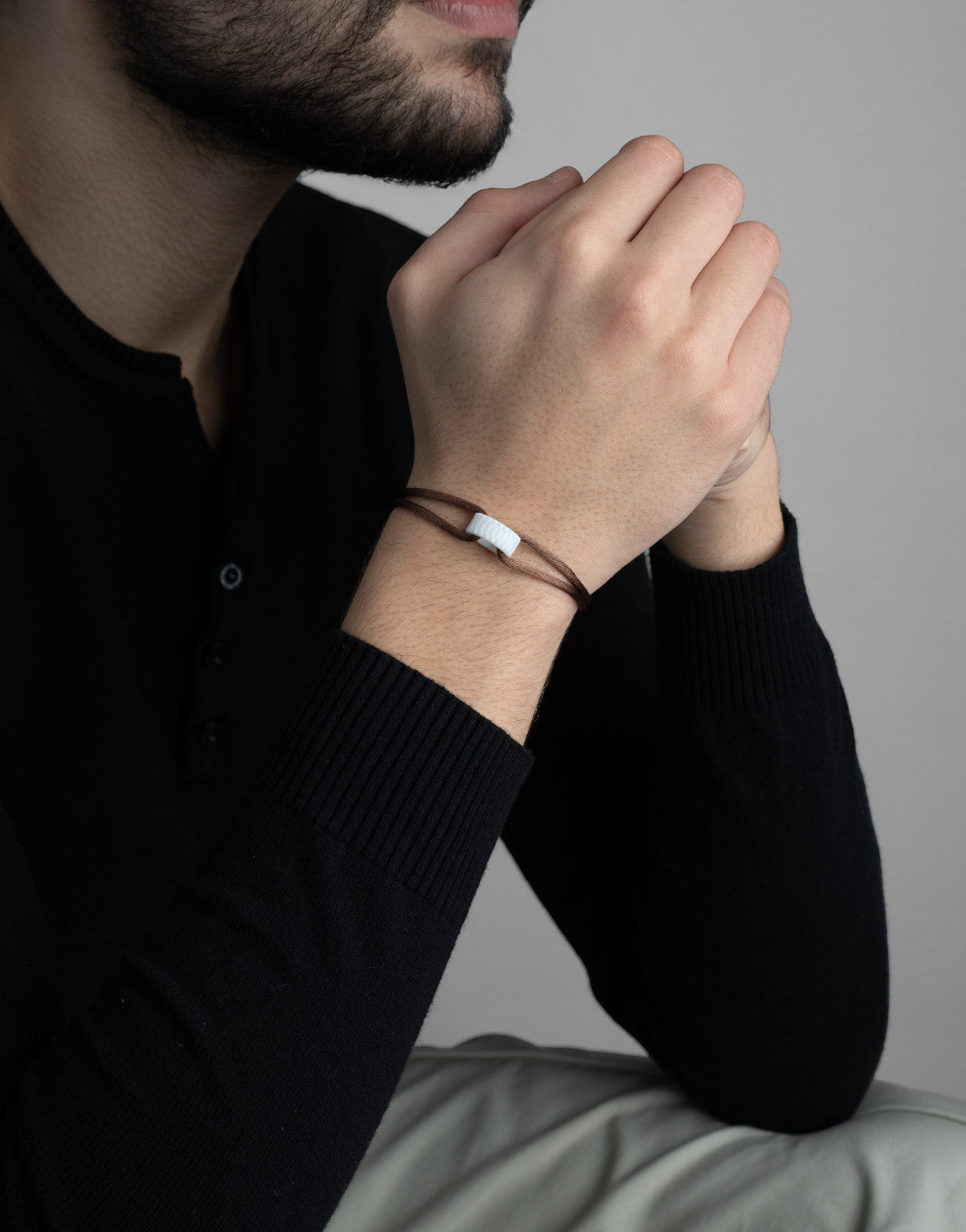 Snow Regent Cord Bracelet