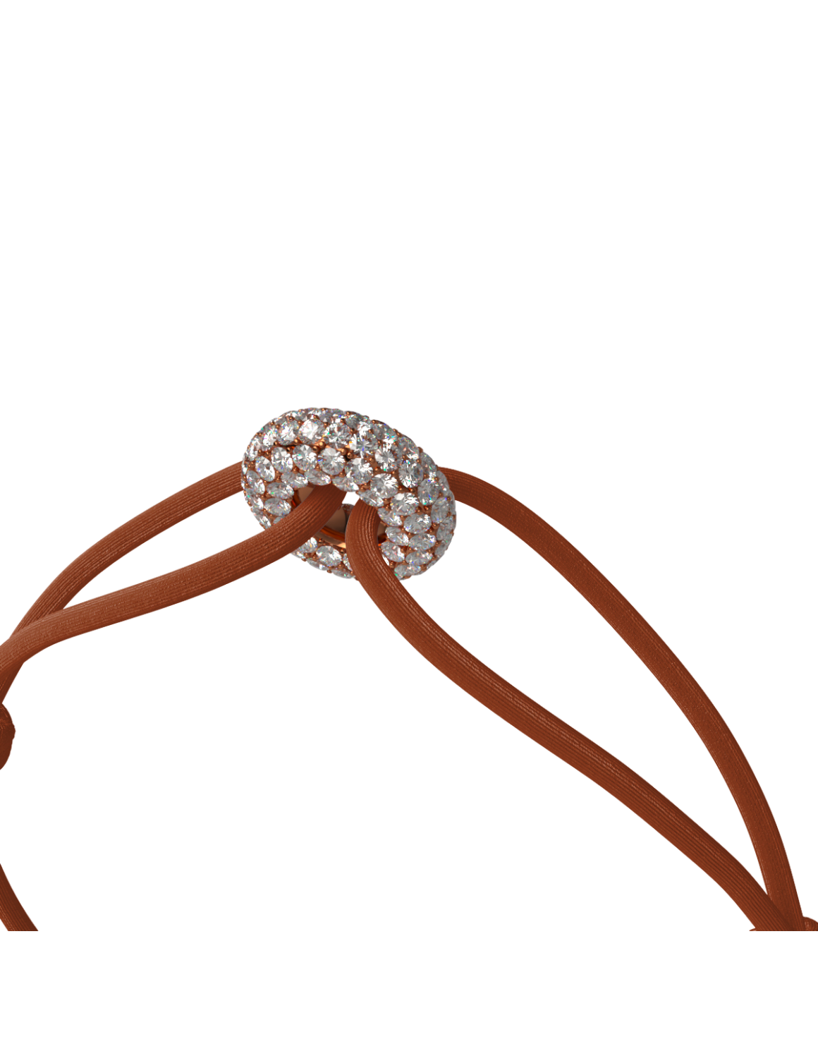 Mini Rose Soho Pavé Cord Bracelet