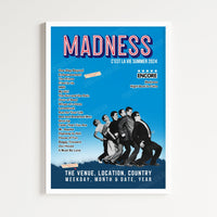 Madness Setlist Poster - Edinburgh Castle, Scotland - July 5th, 2024