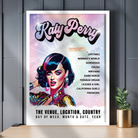 Katy Perry Setlist Poster - Resorts World Theatre Las Vegas - November 3rd, 2023