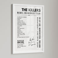 The Killers Setlist Poster - at the CO-OP Live, Manchester - June 19th, 2024