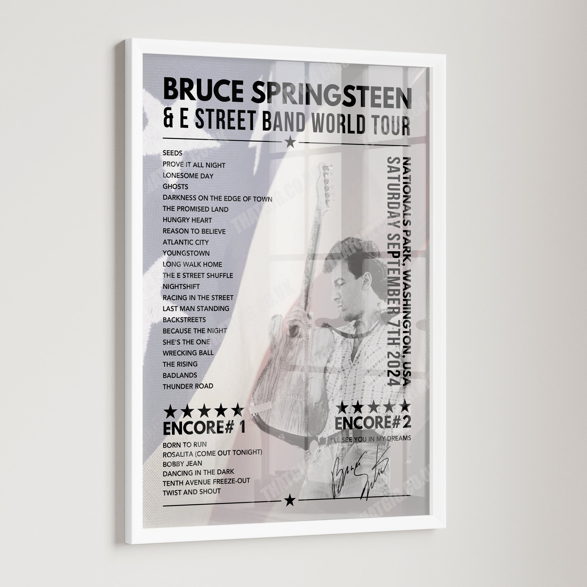 Bruce Springsteen USA Theme at Nationals Park, Washington - September 7th 2024