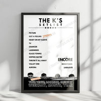 The K's Setlist Poster - The Engine Shed, Lincoln, England - November 19th, 2024