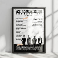 Courteeners Setlist Poster - Utilita Arena Cardiff - November 22nd, 2024