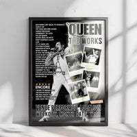 Queen Setlist Poster - Seibu Lions Kyuujou, Tokorozawa - November 3rd, 1982