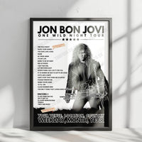 Bon Jovi Setlist Poster - FLA Live Arena, Sunrise - April 16th, 2022