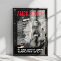 Alice Cooper Setlist Poster - Royal Caribbean - Independence of the Seas, Miami - February 16th, 2025