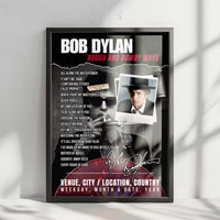 Bob Dylan Setlist Poster - Century II Performing Arts & Convention Center, Wichita - March 29th, 2025