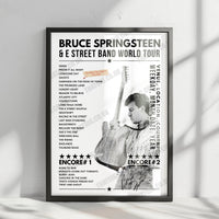 Bruce Springsteen Setlist Poster - T-Mobile Arena, Las Vegas, USA - March 22nd, 2024
