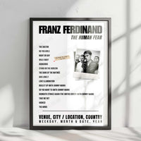 Franz Ferdinand Setlist Poster - Recinto Ferial, Aranda de Duero - August 8th, 2025
