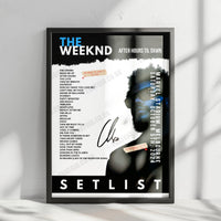 The Weeknd Setlist Poster - Wembley Stadium, London - August 18th, 2023