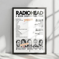 Radiohead Setlist Poster - Maida Vale Studios, London - July 1st, 2011