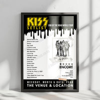 KISS Setlist Poster - Canada Life Centre, Winnipeg, Canada - November 15th, 2023