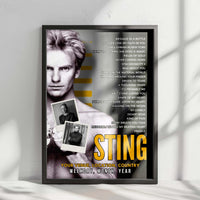 Sting Setlist Poster - Tivoli Friheden, Aarhus - June 15th, 2025