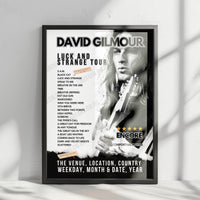 David Gilmour Setlist Poster - Circo Massimo, Rome, Italy - October 1st, 2024