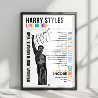 Harry Styles Setlist Poster - Wembley Stadium, London - June 14th, 2023