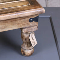 Mol Mango Wood Versatile Stool - Eco-Friendly and Stylish Home Essential
