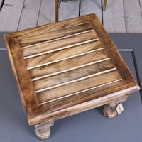 Mol Mango Wood Versatile Stool - Eco-Friendly and Stylish Home Essential
