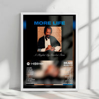 Drake "More Life" Album Cover Poster - with Complete Tracklist