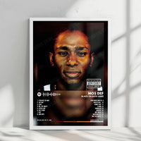 Mos Def "Black on Both Sides" Album Cover Poster - with Complete Tracklist