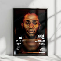 Mos Def "Black on Both Sides" Album Cover Poster - with Complete Tracklist