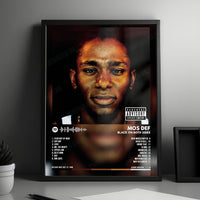 Mos Def "Black on Both Sides" Album Cover Poster - with Complete Tracklist